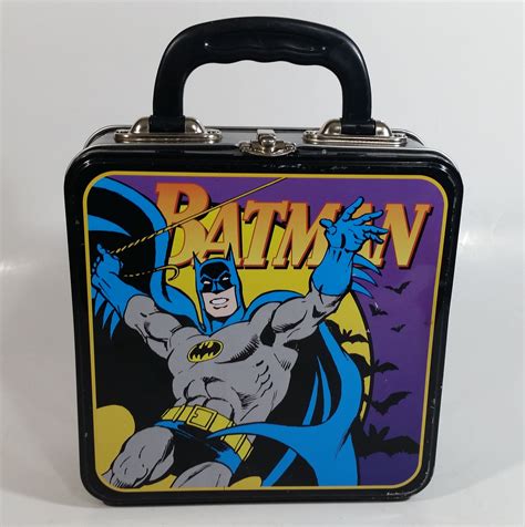 batman lunch box metal|Batman tin lunch box.